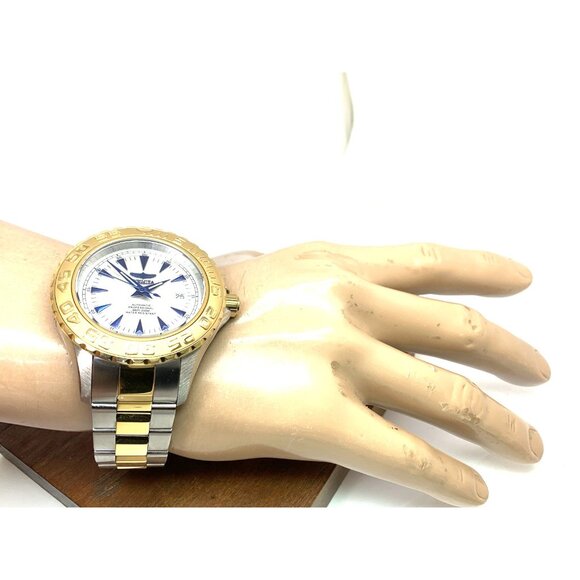 Invicta Men's Watch 2307 Ocean Ghost Automatic Silver Dial Two Tone Steel 47mm - Picture 4 of 14